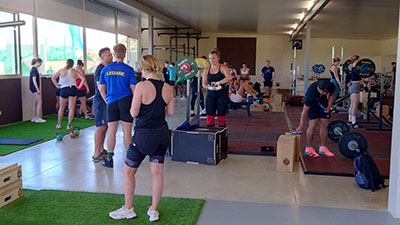 Athletes training in Sport Centre #2
